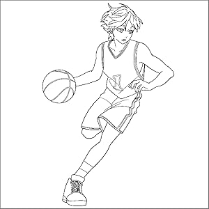 Handsom Anime Boys Coloring Book