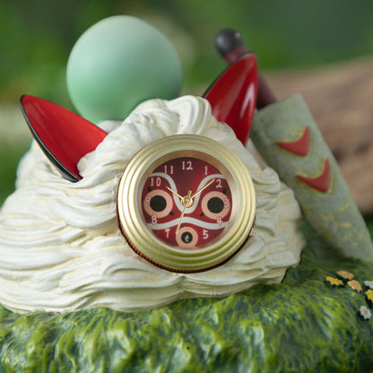 Princess Mononoke Mini Table Clock On San's Mask - Ghibli Studio