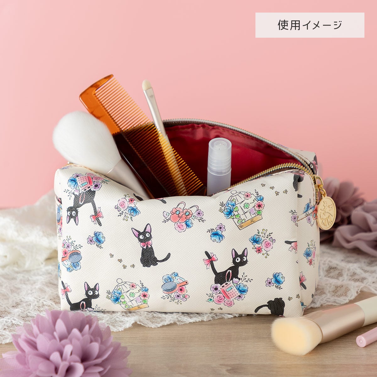 Kiki's Delivery Service Flower Series Pouch - Ghibli Studio