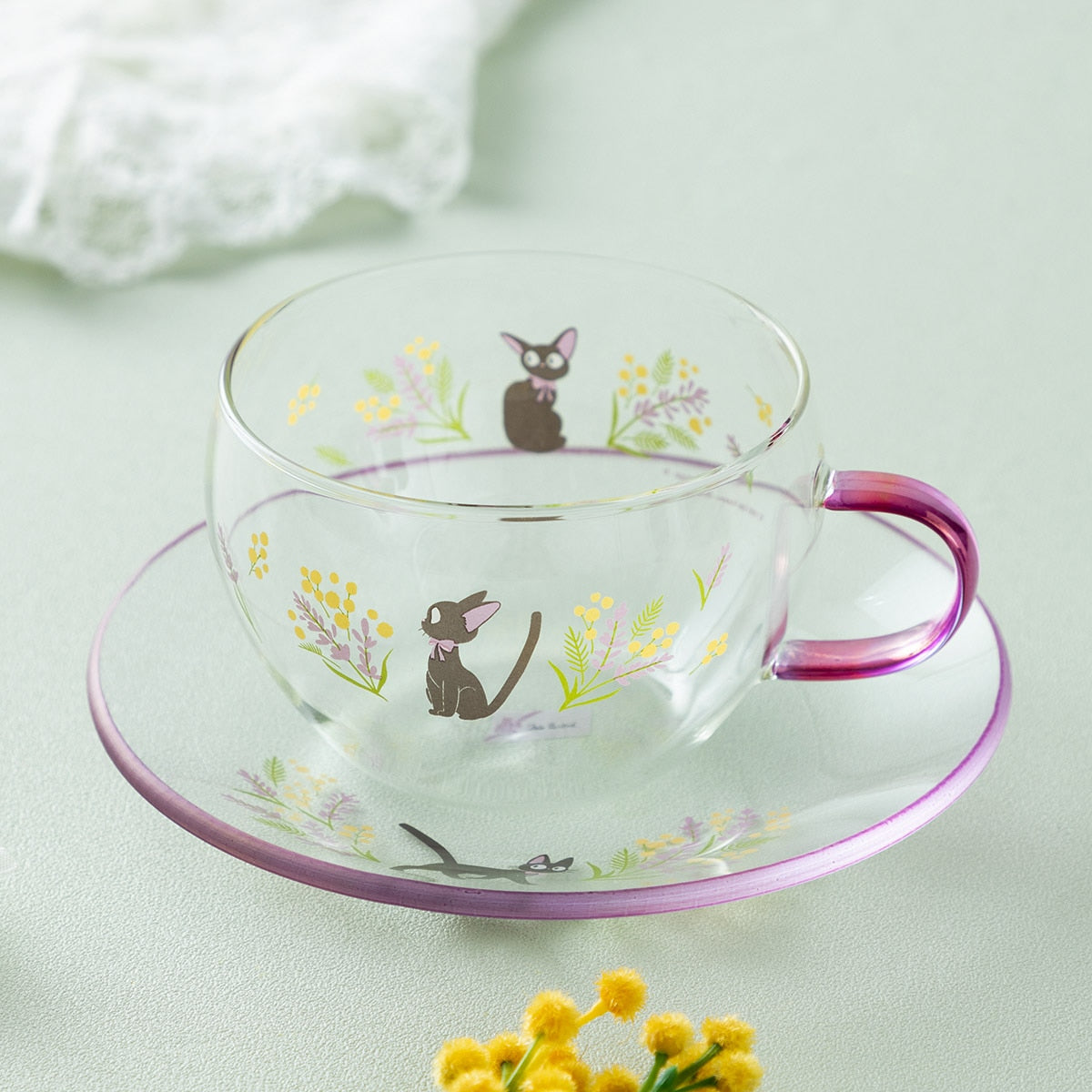 Donguri Closet Kiki's Delivery Service Flower Bouquet Cup & Saucer