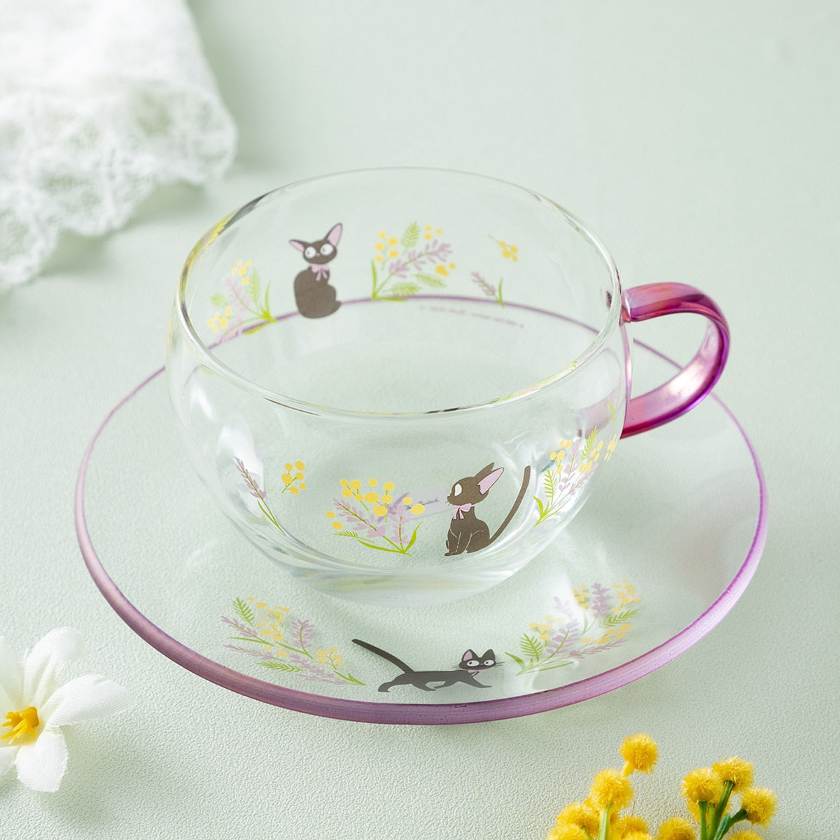 Donguri Closet Kiki's Delivery Service Flower Bouquet Cup & Saucer
