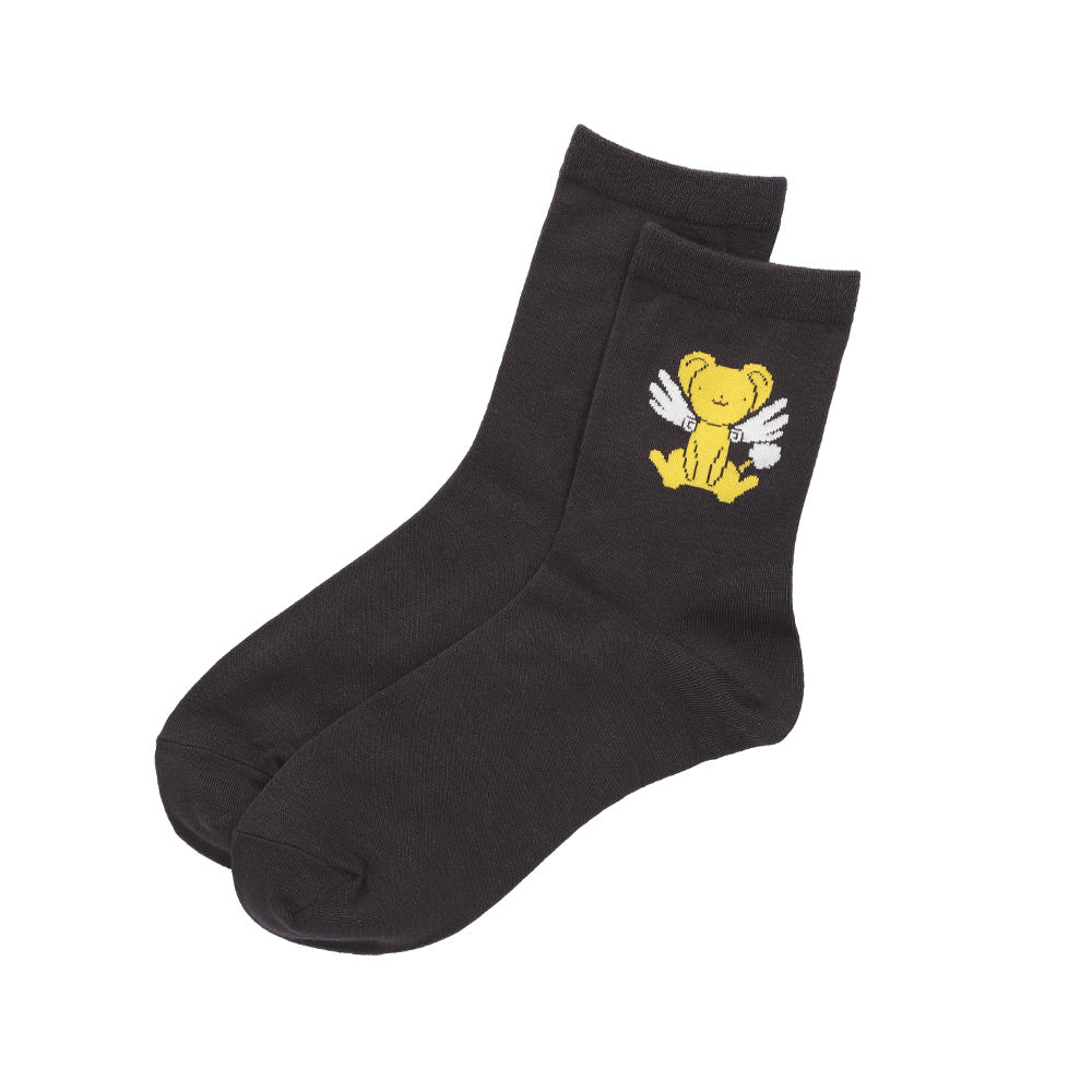 Cardcaptor Sakura Socks Kero-chan Sitting Black - Cardcaptor Sakura Pop-up Store