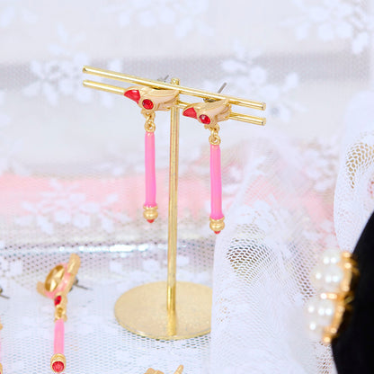 Cardcaptor Sakura Earrings Sealing Wand - Cardcaptor Sakura Pop-up Store