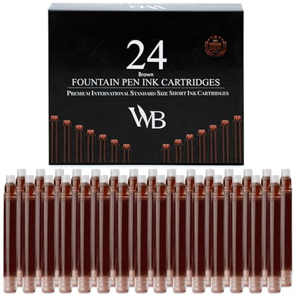 Wordsworth & Black Fountain Pen Ink Cartridges 24-Pack