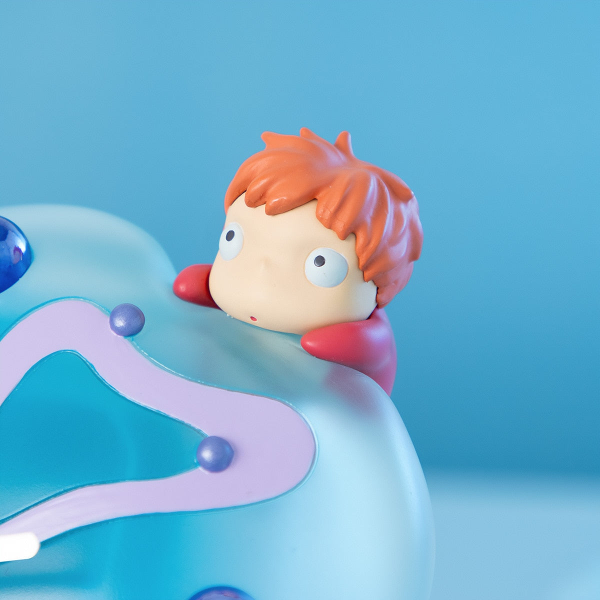 Ponyo on the Cliff by the Sea Jellyfish Desk Clock