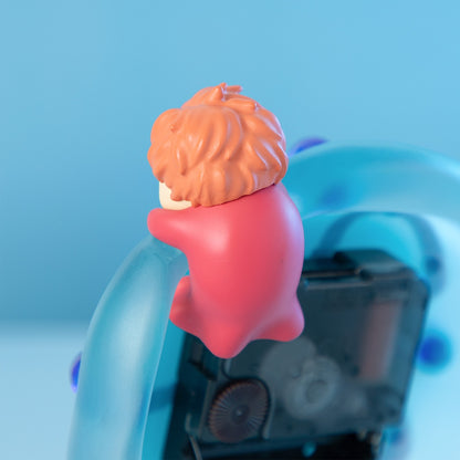 Ponyo on the Cliff by the Sea Jellyfish Desk Clock