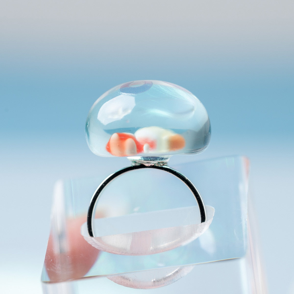 Ponyo on the Cliff by the Sea Jellyfish Ring