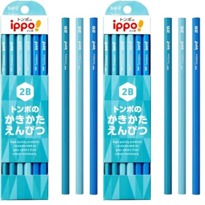 Tombow ippo! 2B Graphite Pencils Hexagonal Non-Character Design 12-Pack