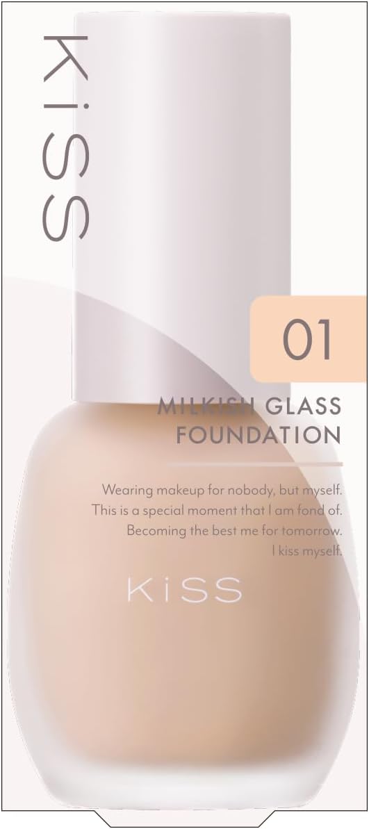 KiSS Milkish Glass foundation Pore Cover SPF34 "	01 shell" - 30ml