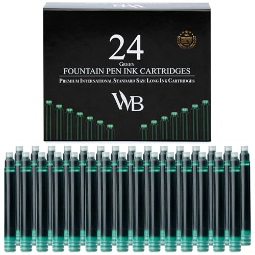 Wordsworth & Black Fountain Pen Ink Cartridges 24-Pack