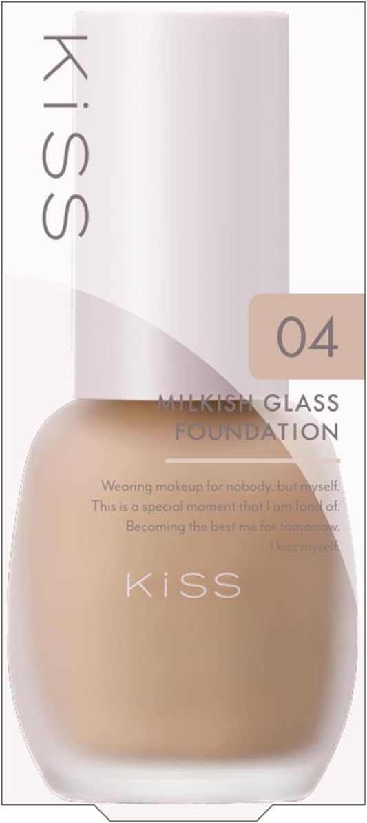 KiSS Milkish Glass foundation Pore Cover SPF34 "04 ochre" - 30ml