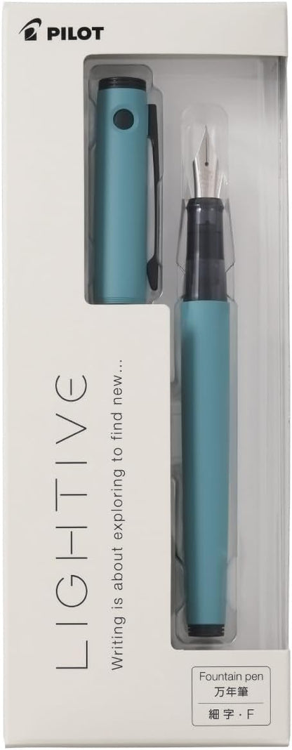 Pilot Lightive Fountain Pen Fine Nib Lightweight Airtight Cap