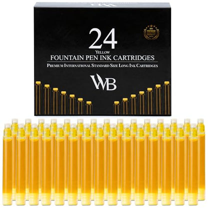 Wordsworth & Black Fountain Pen Ink Cartridges 24-Pack