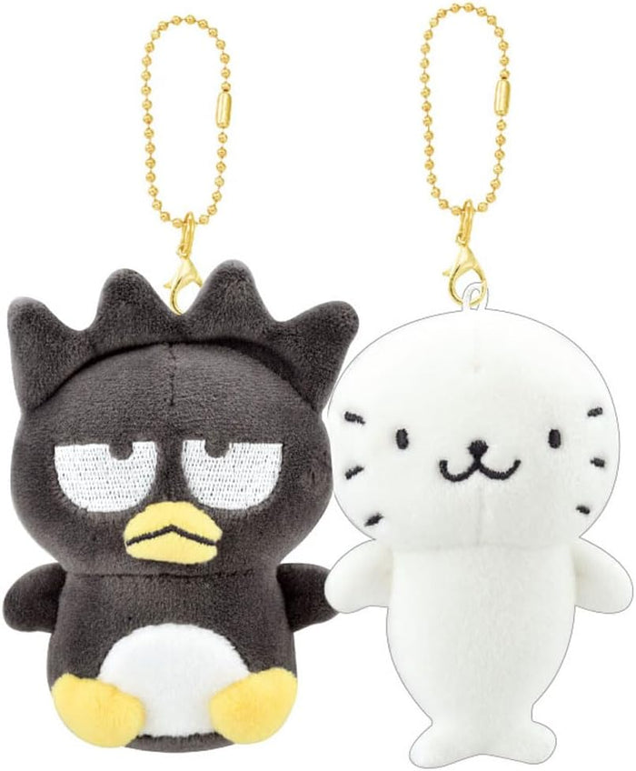 Crux Sanrio Badtz-Maru & Good Hanamaru Plush Keychain Set