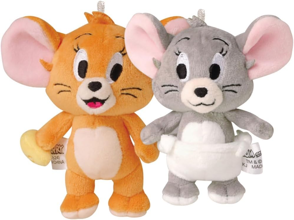 Crux Tom and Jerry Tuffy Plush Keychain Magnetic Attachment