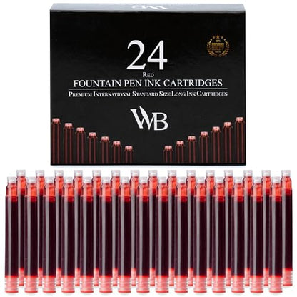 Wordsworth & Black Fountain Pen Ink Cartridges 24-Pack