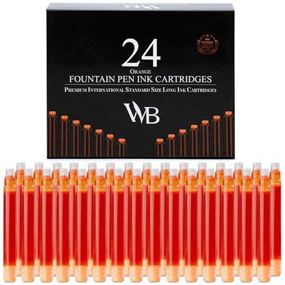 Wordsworth & Black Fountain Pen Ink Cartridges 24-Pack