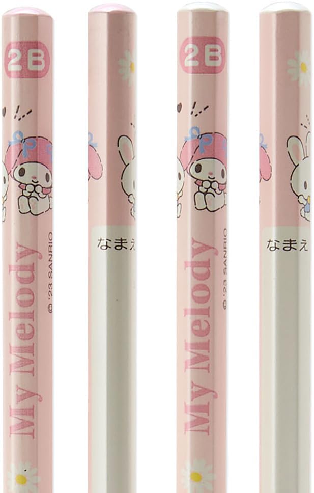 Sanrio 566161 2B Hexagonal Graphite Pencil Pack 12-Piece Set