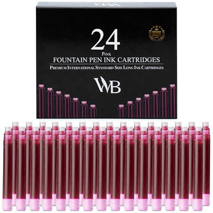 Wordsworth & Black Fountain Pen Ink Cartridges 24-Pack