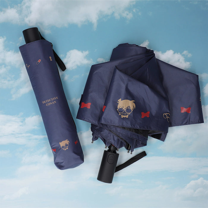Detective Conan Plaza Weatherproof Folding Umbrella Navy