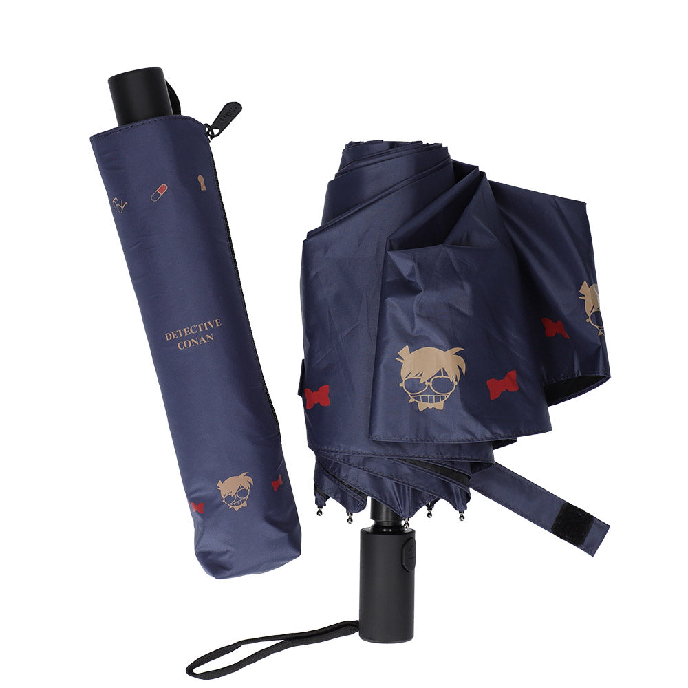 Detective Conan Plaza Weatherproof Folding Umbrella Navy