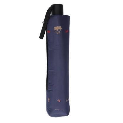 Detective Conan Plaza Weatherproof Folding Umbrella Navy
