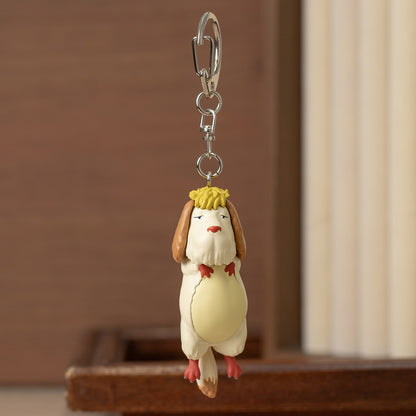 Studio Ghibli Howl's Moving Castle Dangling Heen Keychain 4990593542581