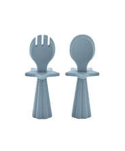 قم بتحميل الصورة في عارض الصور، Silicon Cutlery Set (Blue) For Kids