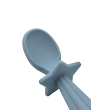 قم بتحميل الصورة في عارض الصور، Silicon Cutlery Set (Blue) For Kids