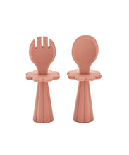 قم بتحميل الصورة في عارض الصور، Silicon Cutlery Set (Pink) For Kids