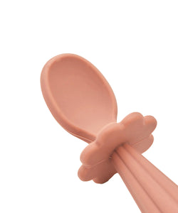 Silicon Cutlery Set (Pink) For Kids