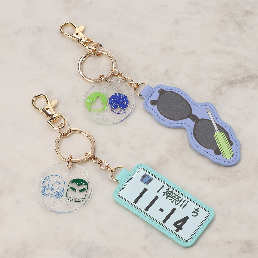 Detective Conan Plaza IconLine Key Charm Chihaya Hagiwara & Jugo