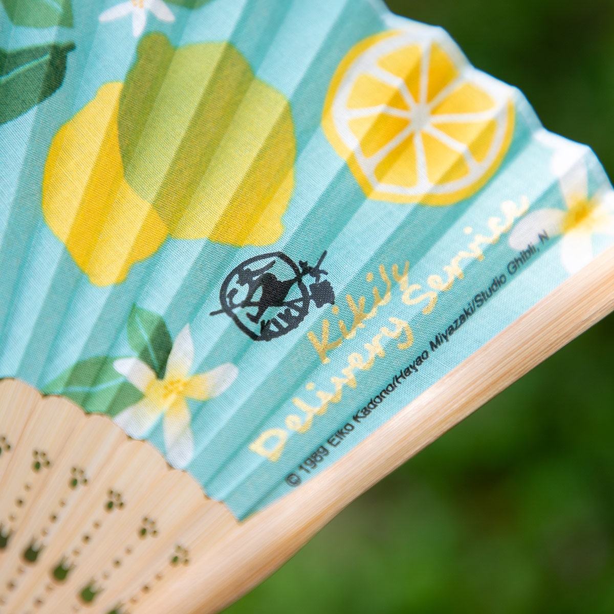 Kiki's Delivery Service Folding Fan Lemon Pattern