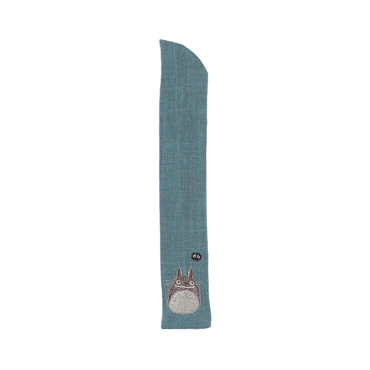 My Neighbor Totoro Embroidered Cotton Fan Sleeve Light Blue