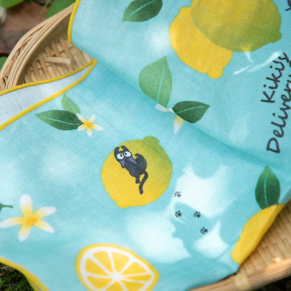 Studio Ghibli Kiki's Delivery Service Gauze Handkerchief Lemon