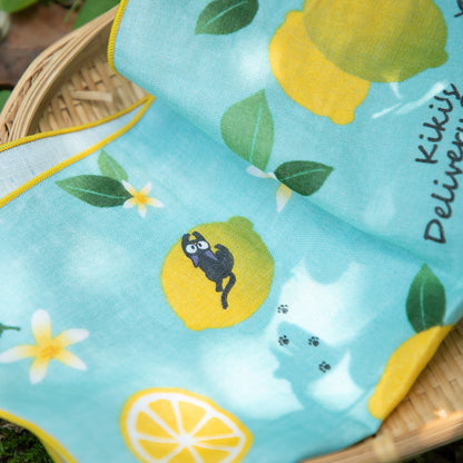 Studio Ghibli Kiki's Delivery Service Gauze Handkerchief Lemon