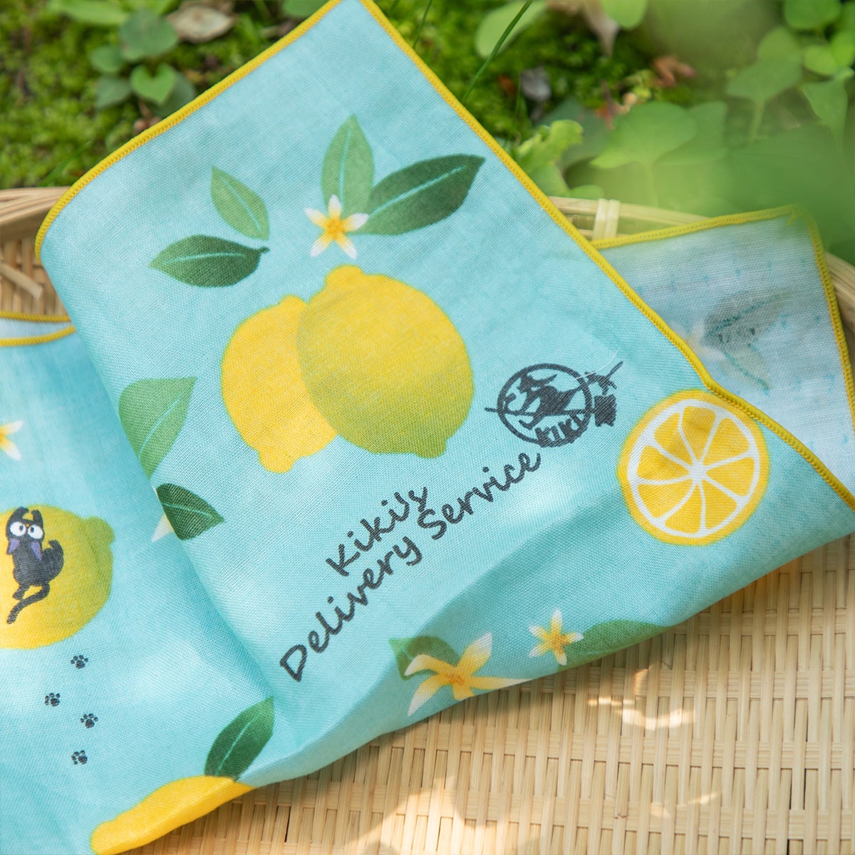 Studio Ghibli Kiki's Delivery Service Gauze Handkerchief Lemon