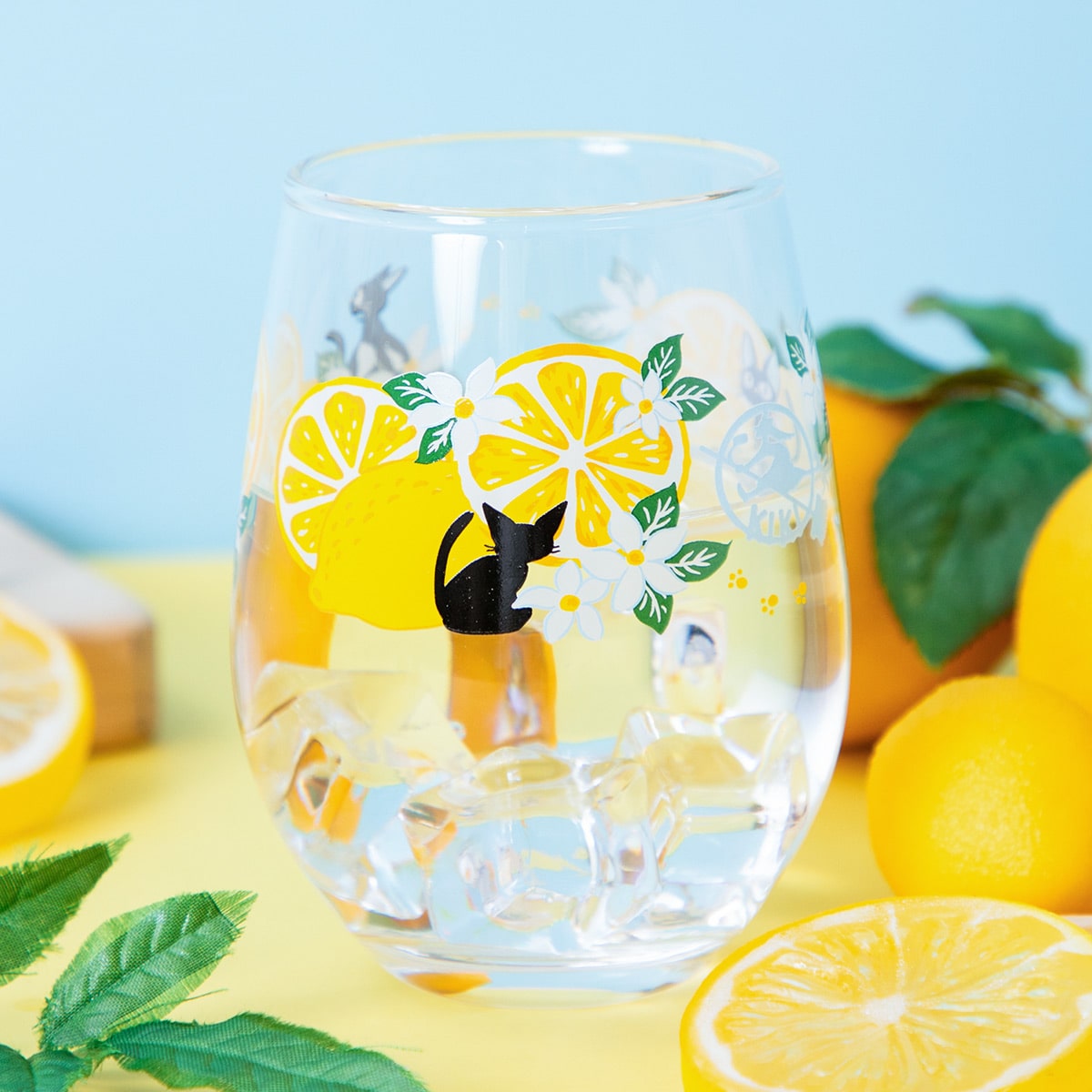 Kiki's Delivery Service Lemon Flower Series Glass Tumbler