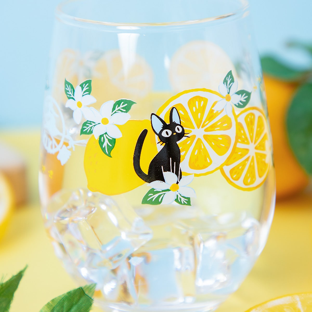Kiki's Delivery Service Lemon Flower Series Glass Tumbler