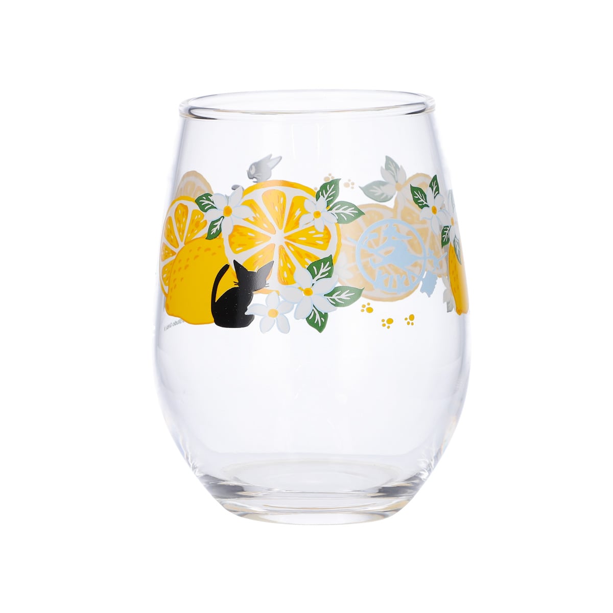 Kiki's Delivery Service Lemon Flower Series Glass Tumbler