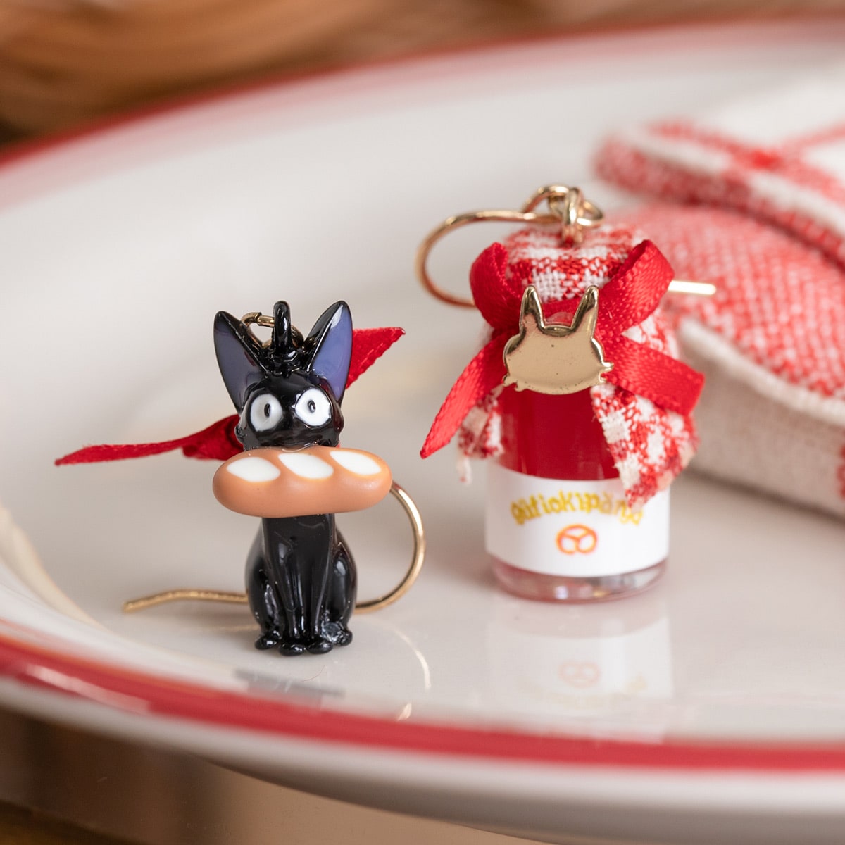 Kiki's Delivery Service Gutiokipanja Jam Jar and Jiji Earrings 4990593562886