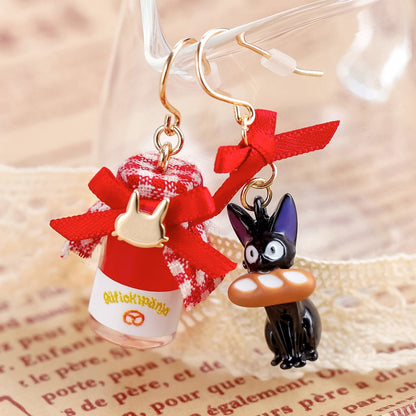 Kiki's Delivery Service Gutiokipanja Jam Jar and Jiji Earrings 4990593562886