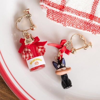Kiki's Delivery Service Bakery Jam Jar and Jiji Earrings 4990593562893