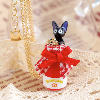 Ghibli Kiki's Delivery Service Jiji Jam Jar Necklace 4990593562909
