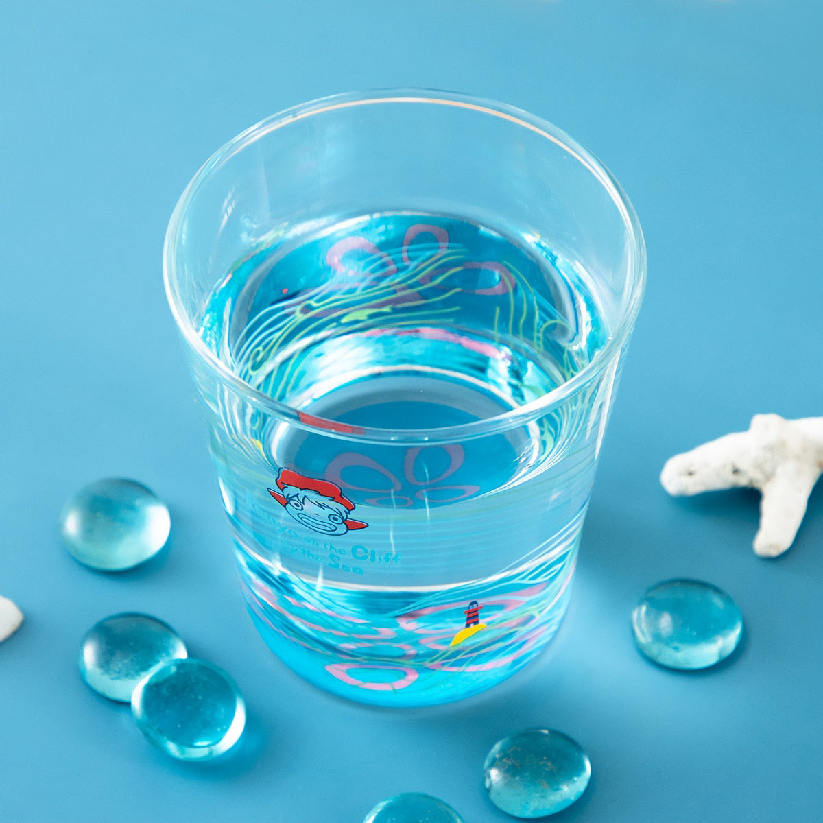 Studio Ghibli Ponyo on the Cliff by the Sea Glass 270ml