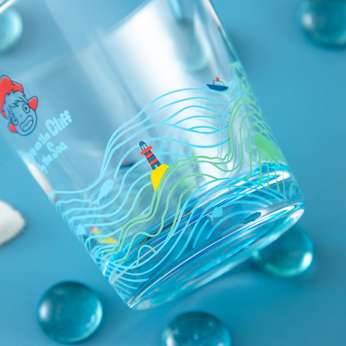 Studio Ghibli Ponyo on the Cliff by the Sea Glass 270ml