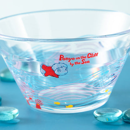Ponyo on the Cliff by the Sea Glass Small Bowl Umi no Naka