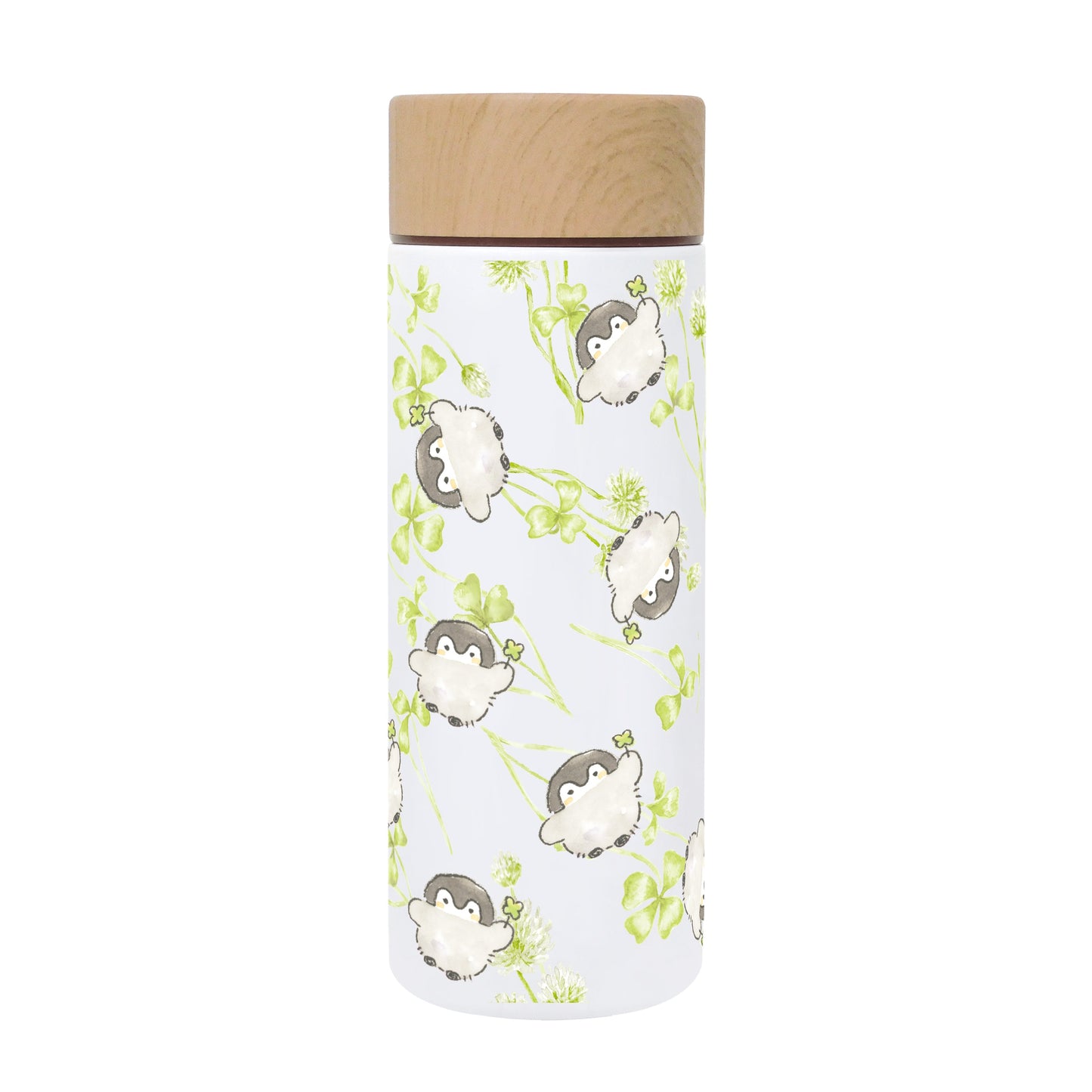 Toa Metal Koupenchan Stainless Steel Water Bottle 300ml White Clover