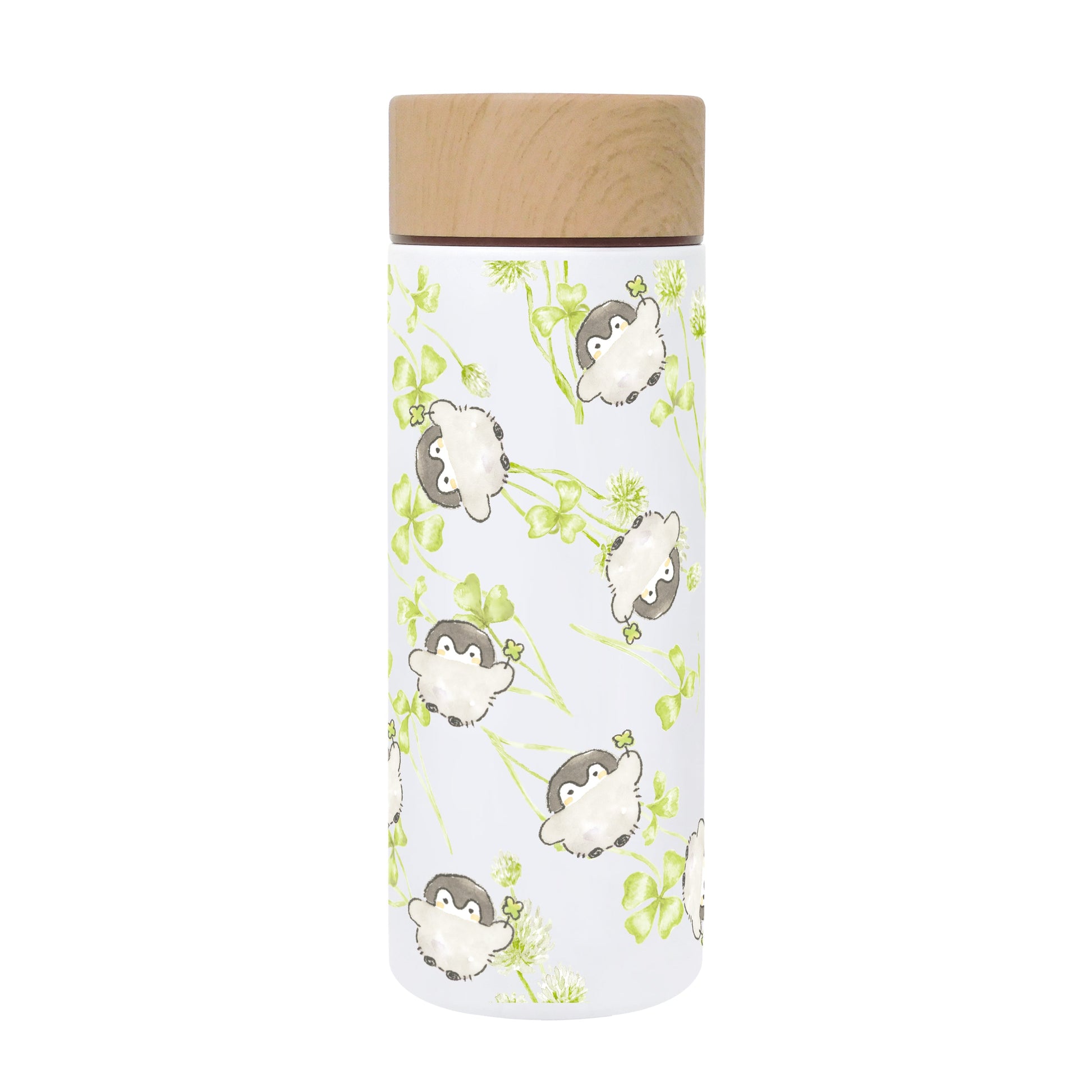 Toa Metal Koupenchan Stainless Steel Water Bottle 300ml White Clover