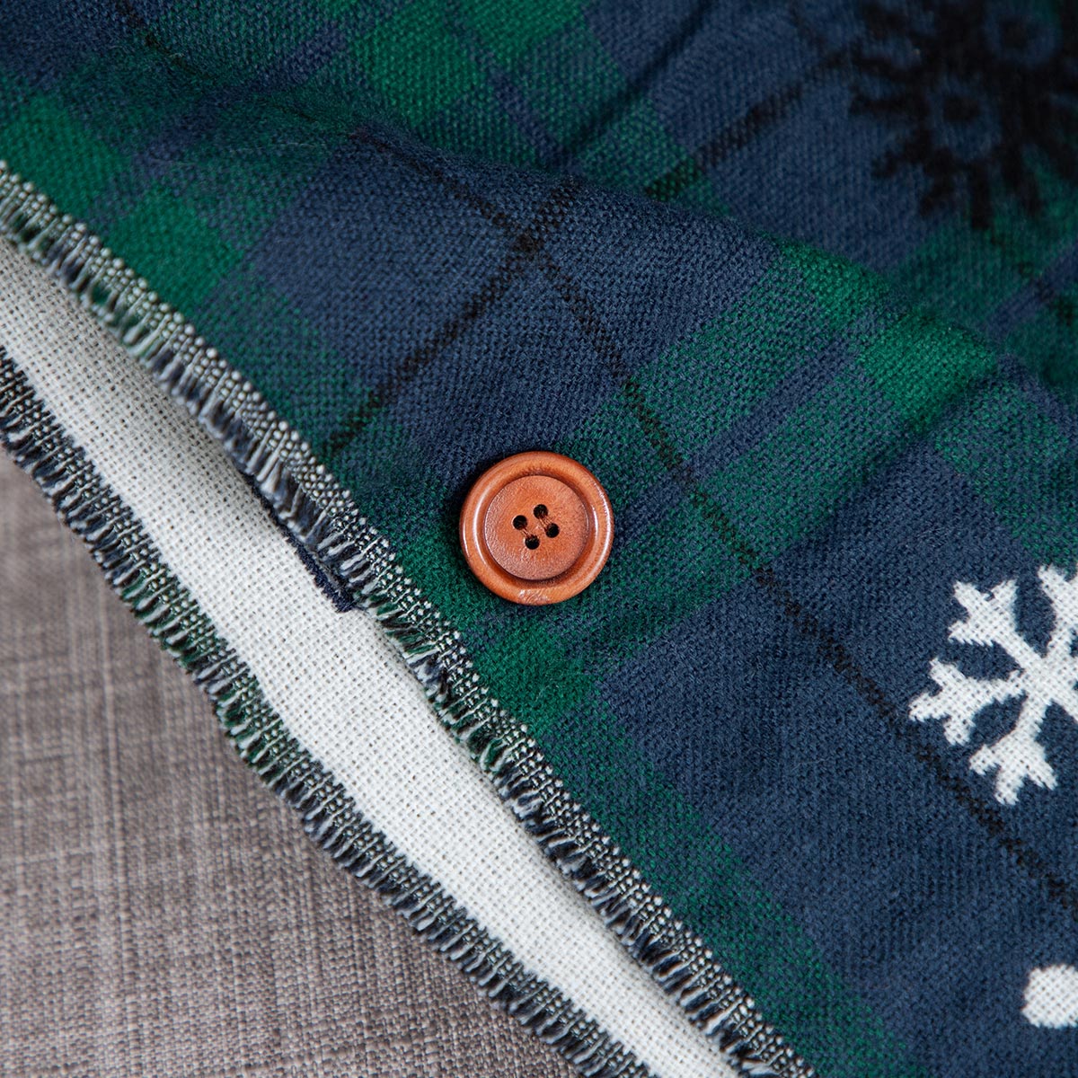 My Neighbor Totoro Buttoned Check Stole Totoro